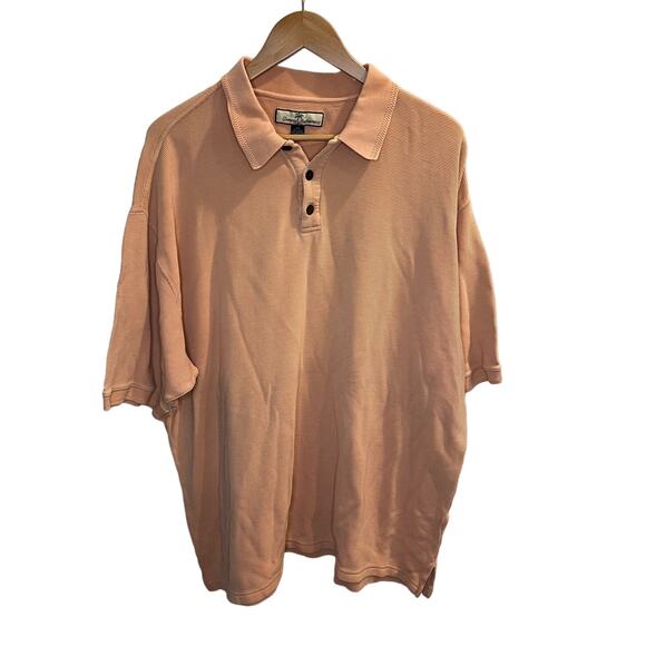 Tommy Bahama Other - Tommy Bahama Men's peachy Silk Blend Polo Shirt Size‎ 2XL Golf Resort Preppy